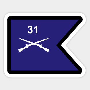 Guidon - 31st Infantry Regiment Sticker